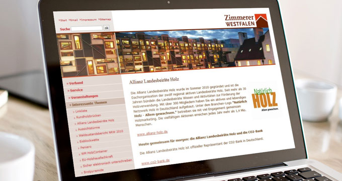 Zimmerer Westfalen - Website